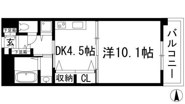 アパートメントハウス姫室の物件間取画像